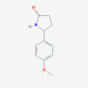 B152611 5-(4-Methoxyphenyl)pyrrolidin-2-one CAS No. 128100-35-6