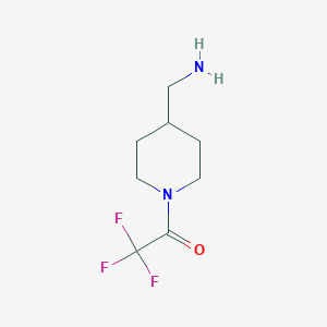 1-[4-(Aminomethyl)piperidin-1-yl]-2,2,2-trifluoroethan-1-one