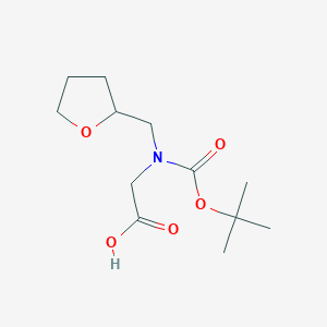 2-{[(Tert-butoxy)carbonyl](oxolan-2-ylmethyl)amino}acetic acid
