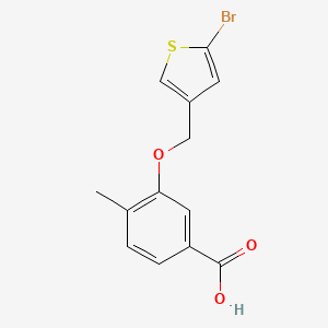 3-[(5-Bromothiophen-3-yl)methoxy]-4-methylbenzoic acid