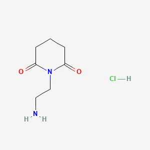 1-(2-Aminoethyl)piperidine-2,6-dione hydrochloride