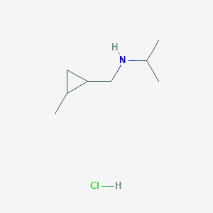 [(2-Methylcyclopropyl)methyl](propan-2-yl)amine hydrochloride