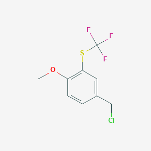 4-(Chloromethyl)-1-methoxy-2-[(trifluoromethyl)sulfanyl]benzene