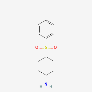 molecular formula C13H19NO2S B15261330 4-(4-Methylbenzenesulfonyl)cyclohexan-1-amine 