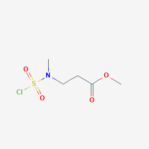 Methyl 3-[(chlorosulfonyl)(methyl)amino]propanoate