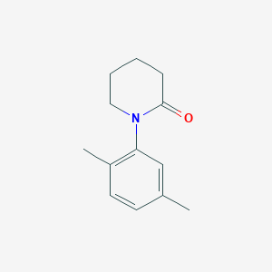 molecular formula C13H17NO B15261356 1-(2,5-Dimethylphenyl)piperidin-2-one 