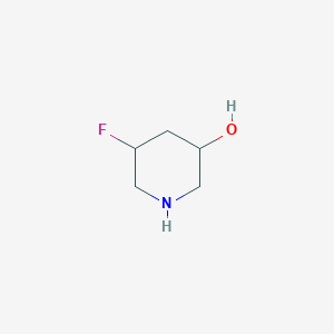 molecular formula C5H10FNO B15261364 5-Fluoropiperidin-3-ol 