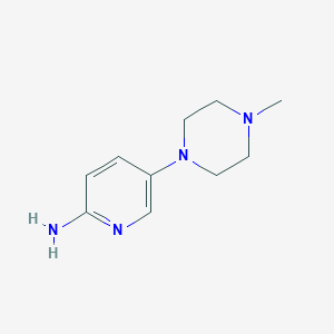 molecular formula C10H16N4 B152614 5-(4-Methylpiperazin-1-yl)pyridin-2-amine CAS No. 571189-49-6