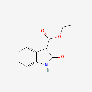 molecular formula C11H11NO3 B15261456 ethyl 2-oxo-2,3-dihydro-1H-indole-3-carboxylate CAS No. 14750-16-4