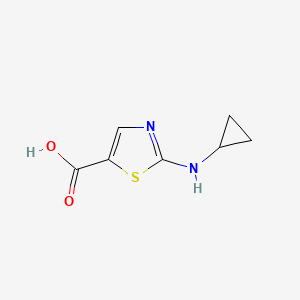 molecular formula C7H8N2O2S B1526146 2-(Cyclopropylamino)-1,3-thiazole-5-carboxylic acid CAS No. 1354958-03-4