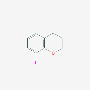 molecular formula C9H9IO B15261463 8-Iodo-3,4-dihydro-2H-1-benzopyran 