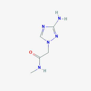 molecular formula C5H9N5O B1526147 2-(3-氨基-1H-1,2,4-三唑-1-基)-N-甲基乙酰胺 CAS No. 1182757-96-5