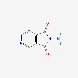molecular formula C7H5N3O2 B15261479 2-amino-1H,2H,3H-pyrrolo[3,4-c]pyridine-1,3-dione 