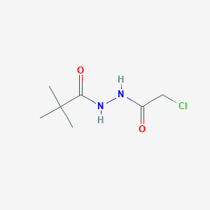 molecular formula C7H13ClN2O2 B1526150 N'-(2-chloroacetyl)-2,2-dimethylpropanehydrazide CAS No. 40016-15-7