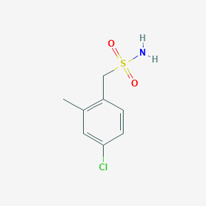 molecular formula C8H10ClNO2S B15261535 (4-Chloro-2-methylphenyl)methanesulfonamide 
