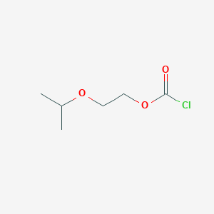 molecular formula C6H11ClO3 B15261570 2-(Propan-2-yloxy)ethyl chloroformate 