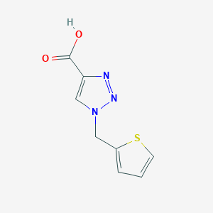 molecular formula C8H7N3O2S B1526158 1-(thiophen-2-ylmethyl)-1H-1,2,3-triazole-4-carboxylic acid CAS No. 1284940-06-2