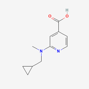 molecular formula C11H14N2O2 B1526160 2-[(Cyclopropylmethyl)(methyl)amino]pyridine-4-carboxylic acid CAS No. 1184801-79-3