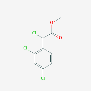 molecular formula C9H7Cl3O2 B1526162 Methyl 2-chloro-2-(2,4-dichlorophenyl)acetate CAS No. 225225-69-4