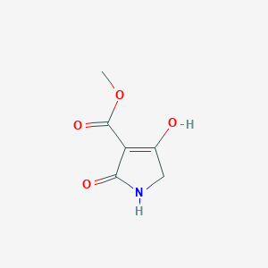 molecular formula C6H7NO4 B1526164 甲基4-羟基-2-氧代-2,5-二氢-1H-吡咯-3-羧酸酯 CAS No. 37772-85-3