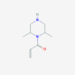 molecular formula C9H16N2O B15261652 1-(2,6-Dimethylpiperazin-1-yl)prop-2-en-1-one 