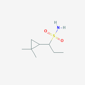 molecular formula C8H17NO2S B15261665 1-(2,2-Dimethylcyclopropyl)propane-1-sulfonamide 