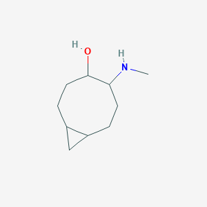 molecular formula C10H19NO B15261669 5-(Methylamino)bicyclo[6.1.0]nonan-4-ol 