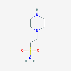 molecular formula C6H15N3O2S B1526167 2-(Piperazin-1-yl)ethane-1-sulfonamide CAS No. 1247536-63-5