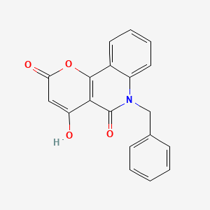 molecular formula C19H13NO4 B1526172 6-苄基-4-羟基-2H-吡喃并[3,2-c]喹啉-2,5(6H)-二酮 CAS No. 161185-26-8