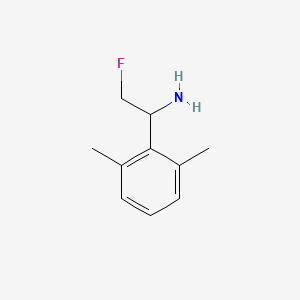 molecular formula C10H14FN B15261769 1-(2,6-Dimethylphenyl)-2-fluoroethan-1-amine 