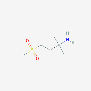molecular formula C6H15NO2S B1526178 4-Methanesulfonyl-2-methylbutan-2-amine CAS No. 1250515-16-2