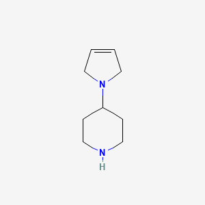 molecular formula C9H16N2 B1526179 4-(2,5-dihydro-1H-pyrrol-1-yl)piperidine CAS No. 1354952-53-6