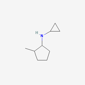 molecular formula C9H17N B15261830 N-cyclopropyl-2-methylcyclopentan-1-amine 