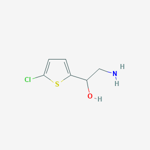 molecular formula C6H8ClNOS B1526186 2-氨基-1-(5-氯噻吩-2-基)乙醇 CAS No. 1249821-81-5