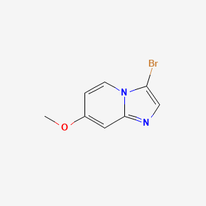 molecular formula C8H7BrN2O B1526187 3-Bromo-7-methoxyimidazo[1,2-A]pyridine CAS No. 342613-73-4