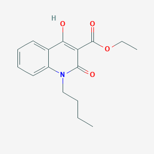 molecular formula C16H19NO4 B1526188 Ethyl 1-butyl-4-hydroxy-2-oxo-1,2-dihydroquinoline-3-carboxylate CAS No. 52851-58-8