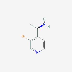 molecular formula C7H9BrN2 B15261886 (1R)-1-(3-Bromopyridin-4-yl)ethan-1-amine 