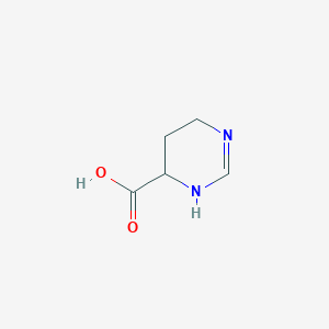 molecular formula C5H8N2O2 B15261917 1,4,5,6-Tetrahydropyrimidine-4-carboxylic acid 