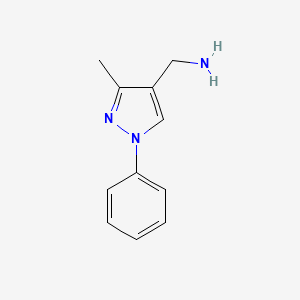(3-methyl-1-phenyl-1H-pyrazol-4-yl)methanamine