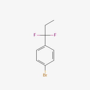 molecular formula C9H9BrF2 B1526195 1-Bromo-4-(1,1-difluoropropyl)benzene CAS No. 162783-79-1
