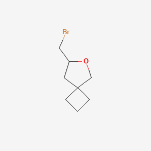 molecular formula C8H13BrO B15262001 7-(Bromomethyl)-6-oxaspiro[3.4]octane 
