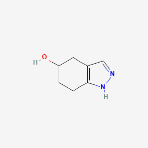 molecular formula C7H10N2O B1526202 4,5,6,7-tetrahydro-1H-indazol-5-ol CAS No. 1229627-10-4
