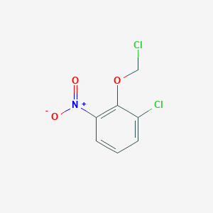 molecular formula C7H5Cl2NO3 B15262068 1-Chloro-2-(chloromethoxy)-3-nitrobenzene 
