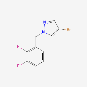 molecular formula C10H7BrF2N2 B1526207 4-溴-1-[(2,3-二氟苯基)甲基]-1H-吡唑 CAS No. 1184679-06-8