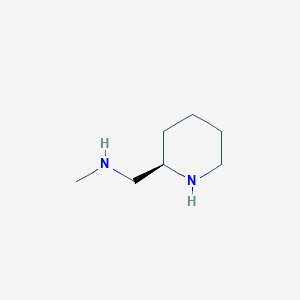molecular formula C7H16N2 B15262072 Methyl({[(2R)-piperidin-2-yl]methyl})amine 