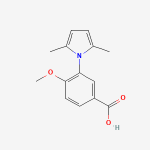 B1526208 3-(2,5-dimethyl-1H-pyrrol-1-yl)-4-methoxybenzoic acid CAS No. 1274929-77-9