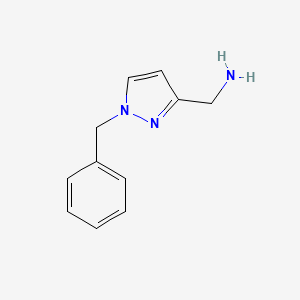 molecular formula C11H13N3 B1526216 (1-benzyl-1H-pyrazol-3-yl)methanamine CAS No. 1005378-65-3