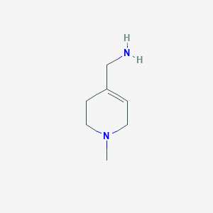 molecular formula C7H14N2 B1526221 (1-Methyl-1,2,3,6-tetrahydropyridin-4-yl)methanamine CAS No. 23969-87-1