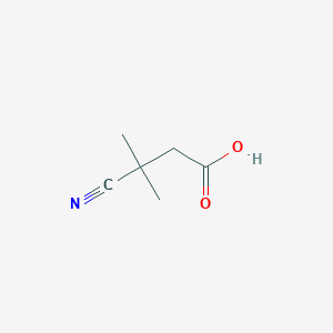 molecular formula C6H9NO2 B1526223 3-Cyano-3,3-dimethylpropanoic acid CAS No. 99839-17-5