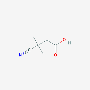 molecular formula C6H9NO2 B1526223 3-Cyano-3-methyl-butyric acid CAS No. 99839-17-5